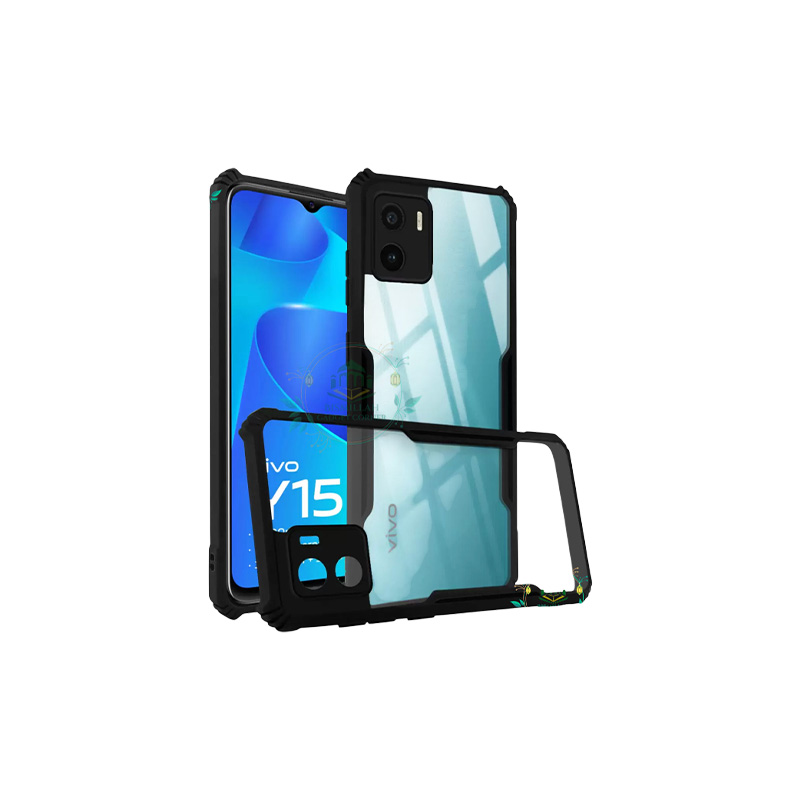Picture of Xundd Back Cover for Vivo Y15S Transparent Hybrid Hard PC Back Bumper