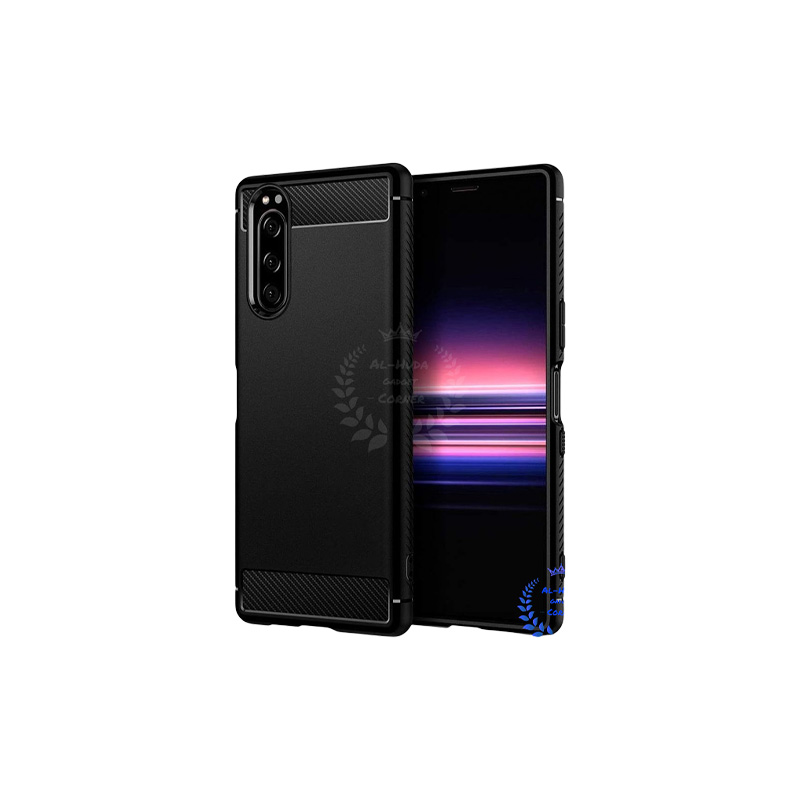 Picture of Spigen cover For Sony Xperia 5 Carbon Fiber Back cover Soft Slim Fashion Non-Slip Protective Carbon Fiber Phone Case