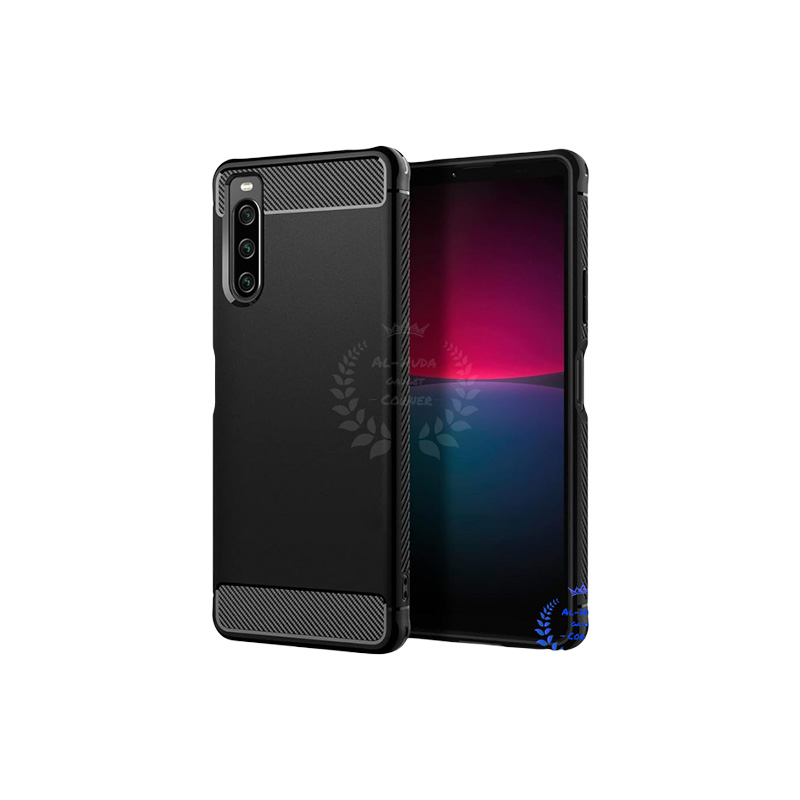 Picture of Spigen cover For Sony Xperia 10 IV Carbon Fiber Back cover Soft Slim Fashion Non-Slip Protective Carbon Fiber Phone Case
