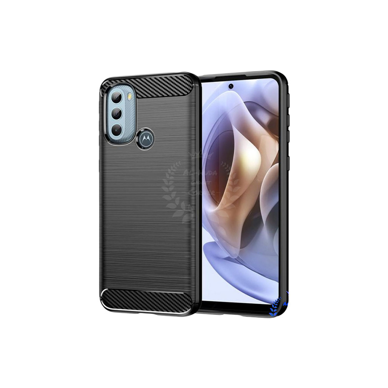 Picture of Spigen cover For Motorola G31 Carbon Fiber Back cover Soft Slim Fashion Non-Slip Protective Carbon Fiber Phone Case