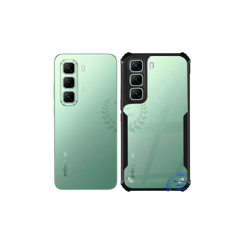 Picture of Xundd Back Cover for Infinix Hot 50 5G Transparent Hybrid Hard PC Back Bumper
