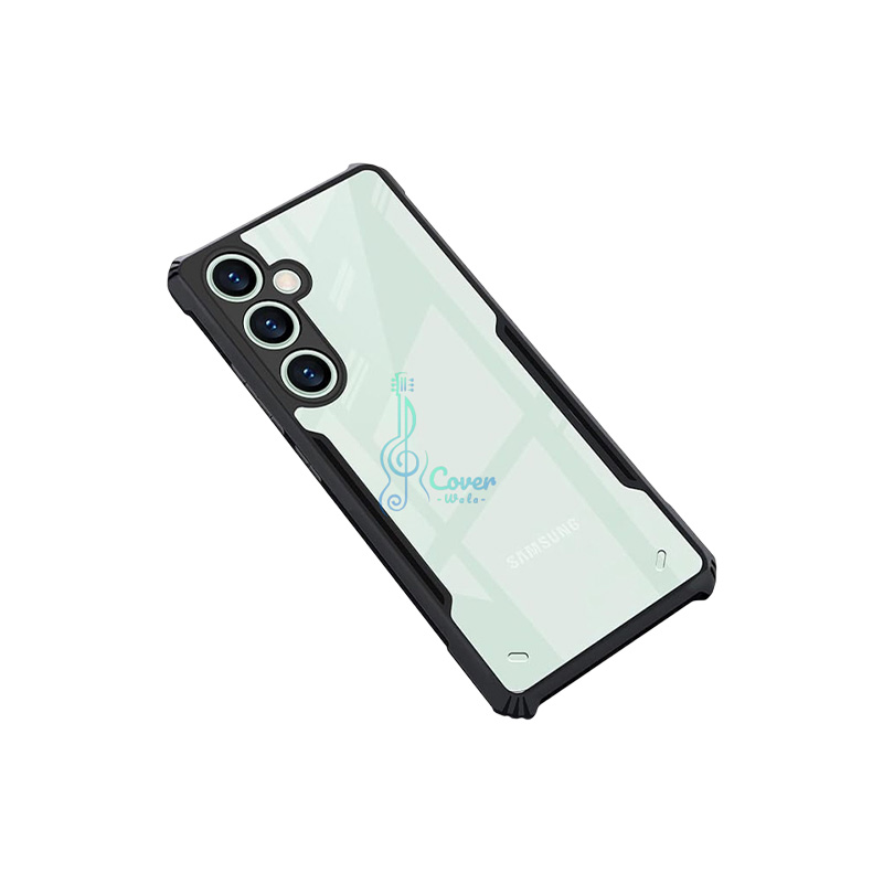 Picture of Xundd Back Cover for Samsung Galaxy S24 FE 5G Transparent Hybrid Hard PC Back Bumper