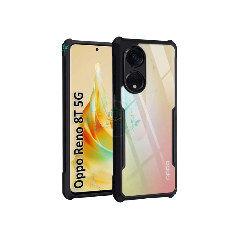Picture of Xundd Back Cover for Oppo Reno 8T 5G / Oppo Reno8 T 5G Transparent Hybrid Hard PC Back Bumper