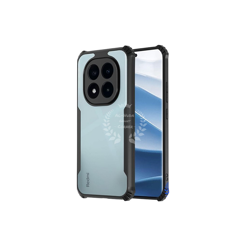 Picture of Xundd Back Cover for Redmi Note 14 Pro+ 5G / Redmi Note 14 Pro Plus 5G Transparent Hybrid Hard PC Back Bumper