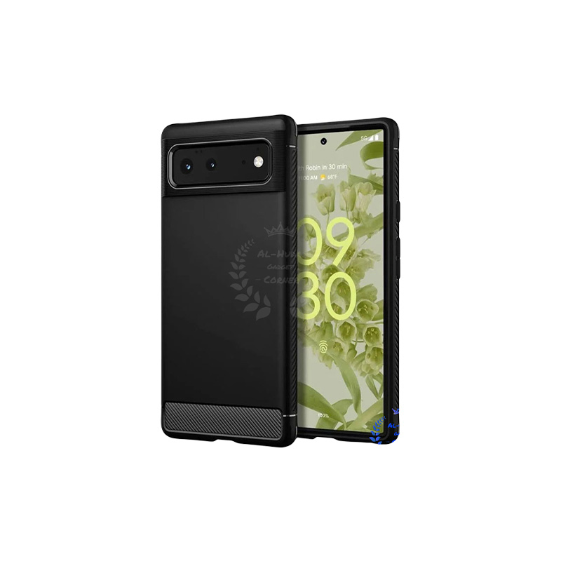 Picture of Spigen cover For Google Pixel 6 Carbon Fiber Back cover Soft Slim Fashion Non-Slip Protective Carbon Fiber Phone Case