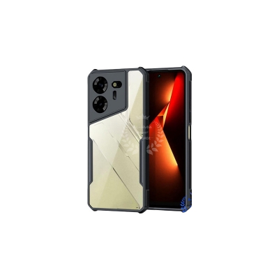 Picture of Xundd Back Cover for Tecno Pova 5 Transparent Hybrid Hard PC Back Bumper