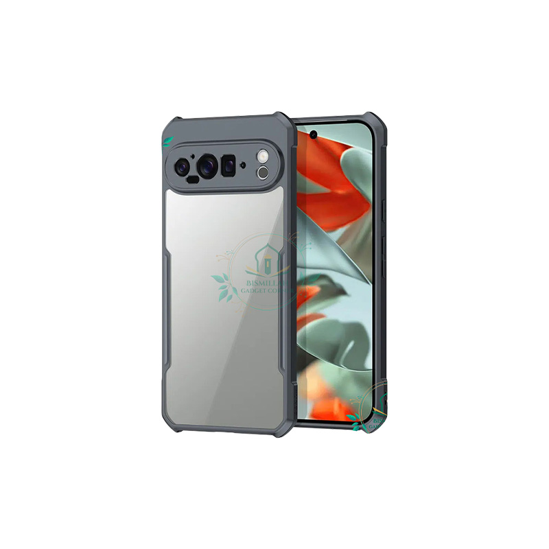 Picture of Xundd Back Cover for Google Pixel 9 Pro Transparent Hybrid Hard PC Back Bumper