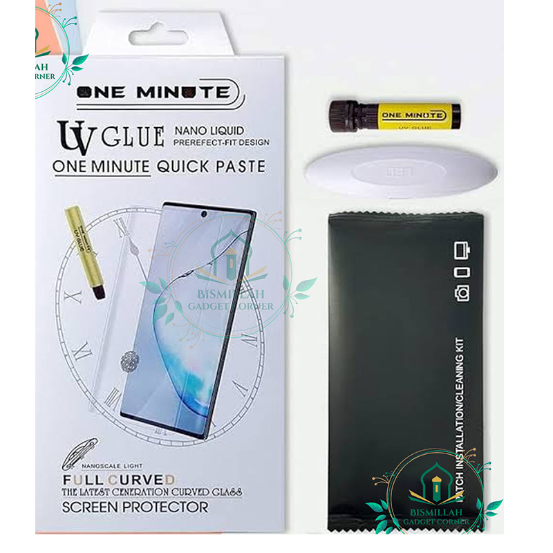 Picture of Premium UV Tempered Glass For For Samsung Galaxy Note 20 Ultra Screen Protector Curved with Liquid Glue and UV Light -Transparent Clear