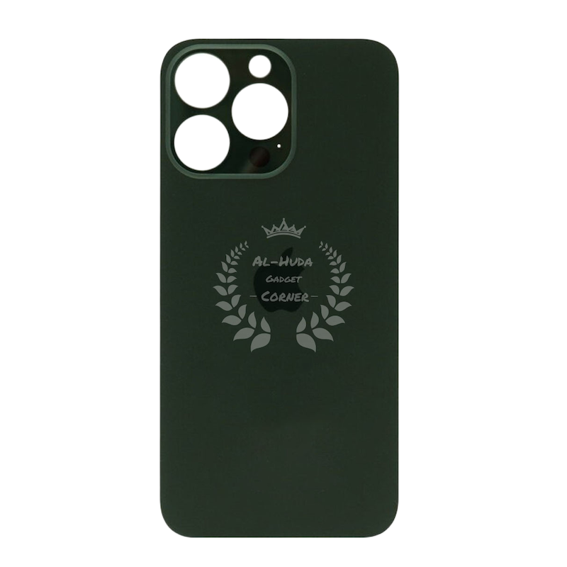 Picture of Replacement Backshell Glass Panel for Apple iPhone 13 Pro Battery Back Door Housing - Green
