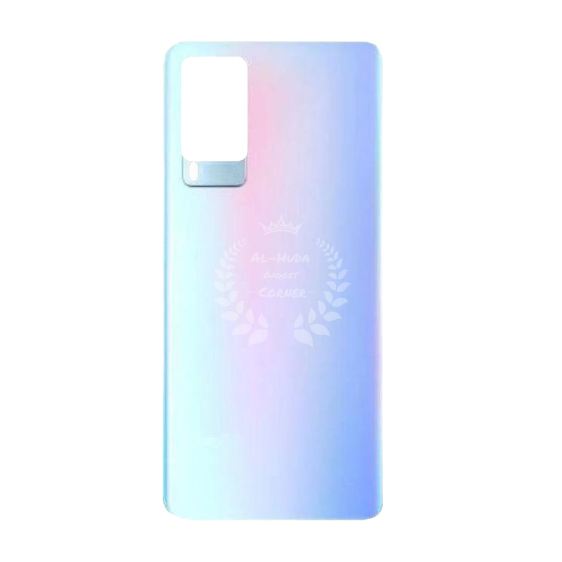 Picture of Replacement Backshell Glass Panel for Vivo X60 Battery Back Door Housing - White