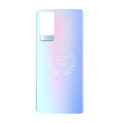 Picture of Replacement Backshell Glass Panel for Vivo X60 Battery Back Door Housing - White
