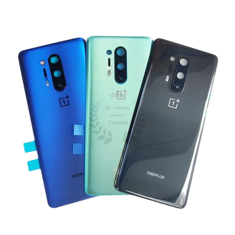Picture of Original For OnePlus 8 Pro Battery Cover Door Back Housing Rear Case For OnePlus 8 Pro Battery Door Replacement Parts + Camera Lens