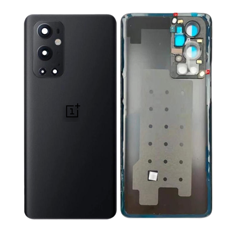 Picture of Replacement Backshell Glass Panel for OnePlus 9 Pro Battery Back Door Housing - Black