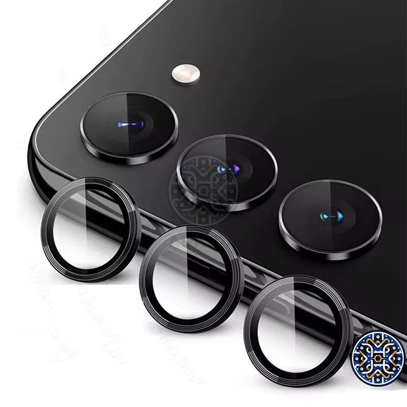 Picture of For Samsung Galaxy S24 / Samsung Galaxy S23 / Samsung Galaxy S24 Plus / Samsung Galaxy S23 Plus Camera Protector WSKEN Metal Ring Tempered Glass Camera Lens Protector