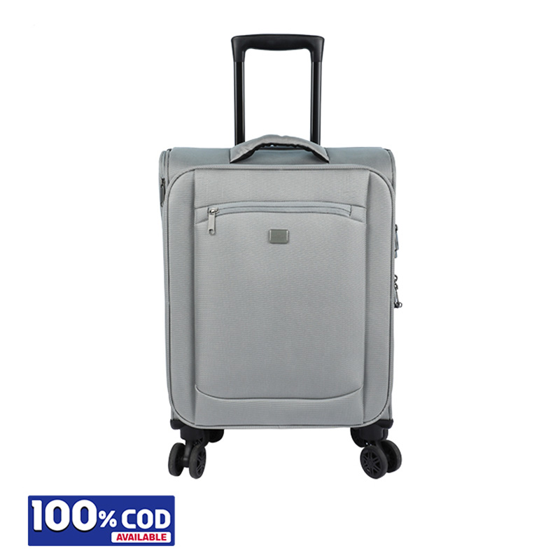 Picture of 20 inch Soft Suitcase/Luggage 450D Jacquard RPET with PUX2 in waterproof- Gray
