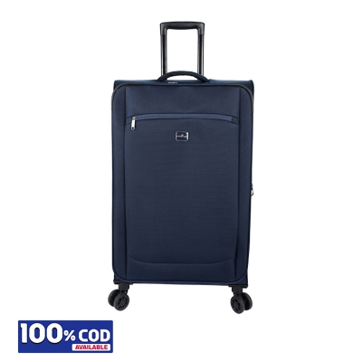 Picture of 28 inch Soft Suitcase/Luggage 450D Jacquard RPET with PUX2 in waterproof - Blue (Original Export) 