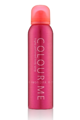 Picture of International UAE product Body spray Colour Me Neon Pink  - 150 ml