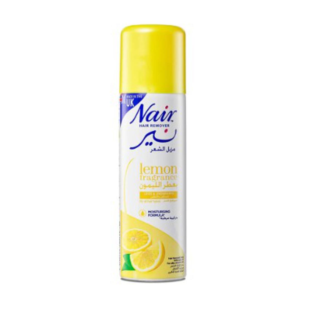 Picture of International UK product unwanted Hair removal spray Nair lemon fragrance used for male/ female - 200 ml