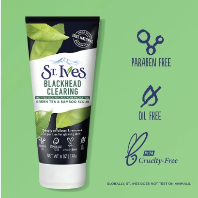 Picture of International USA product ST Ives Blackhead Clearing face scrub - 170 GM  Picture of International USA product ST Ives Blackhead Clearing face scrub - 170 GM