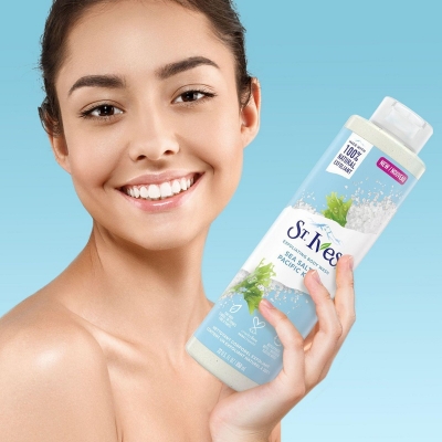 Picture of International USA product ST Ives SEA SALT & PACIFIC KELP Shower gel body wash used for Male/ female - 650 ml