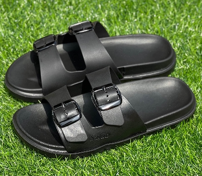 Picture of New Super Stylish Fashionable Arizona Eva Comfortable Adjustable Buckle Sandals for Men- Black