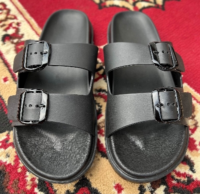 Picture of New Super Stylish Fashionable Arizona Eva Comfortable Adjustable Buckle Sandals for Men- Black