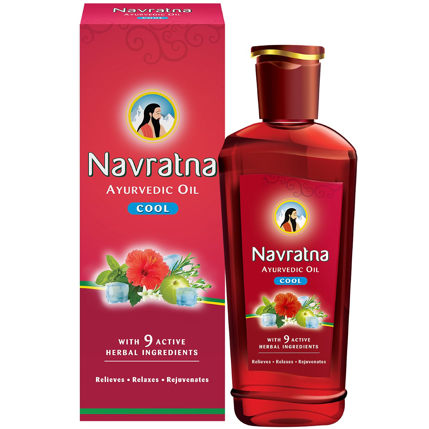 Picture of Indian Product Navratna Ayurvedic Oil Cool Used For male/female 270 Ml