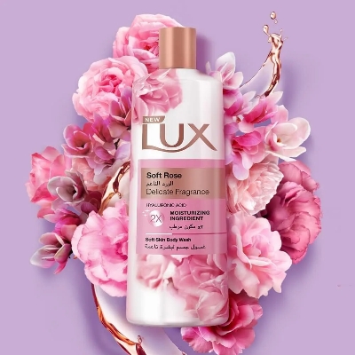 Picture of International Thailand Product lux Soft Rose Delicate Fragrance Brightening Essence body wash 500 Ml