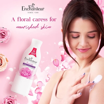 Picture of International Malaysian product Enchanteur Perfume Body lotion Romantic Satin Smooth Aloe vera & Olive butter for used male /male 250 Ml
