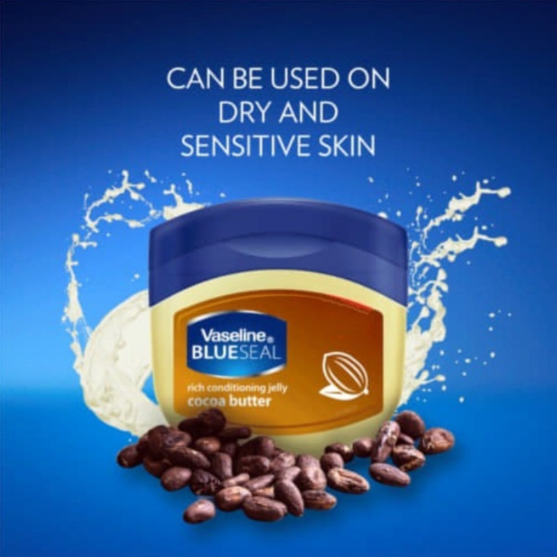 Picture of International UAE Product vaseline Blueseal Rich Conditioning Jelly cocoa butter 100ml