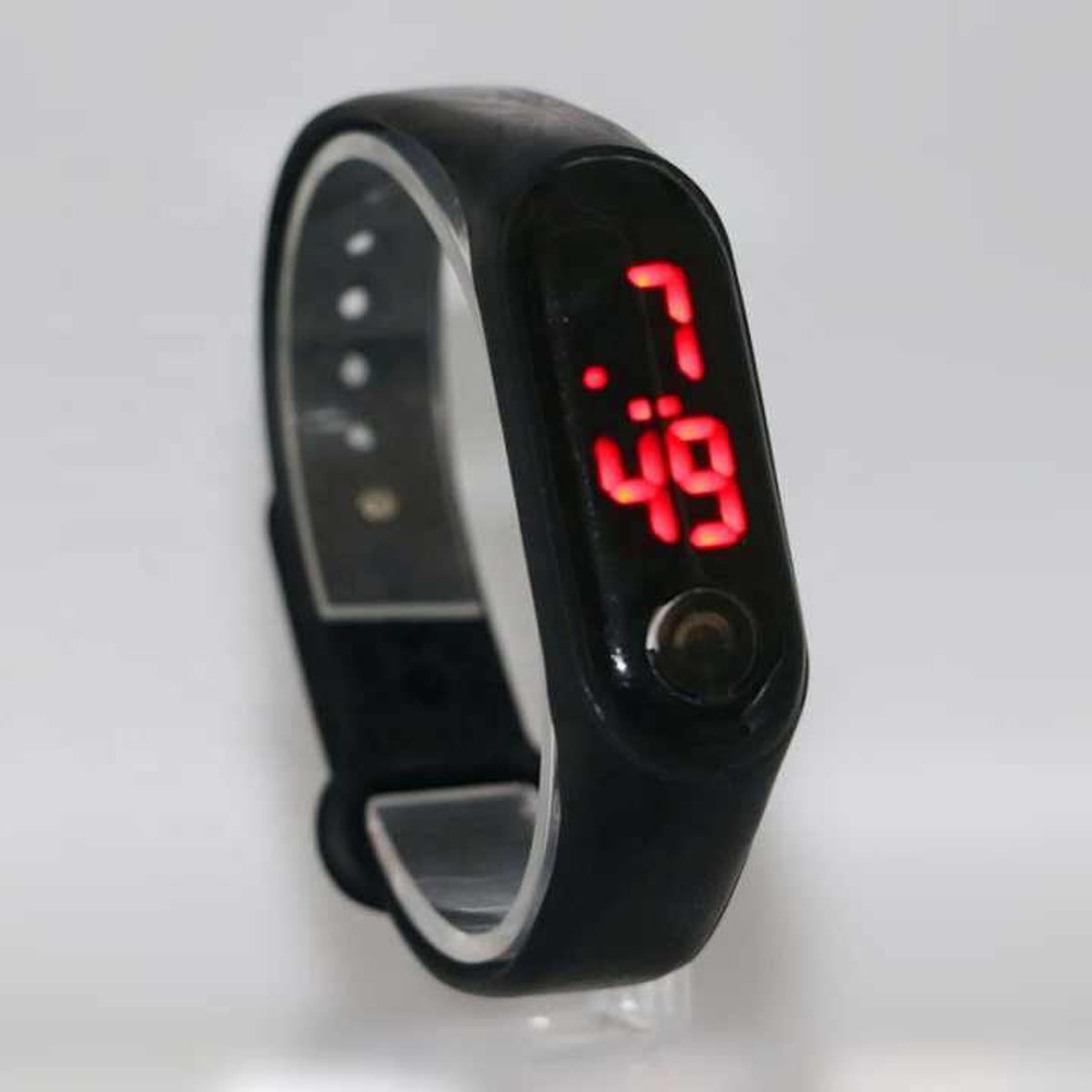 Picture of Fashionable New LED Sports Digital Push Button Wristband Watch