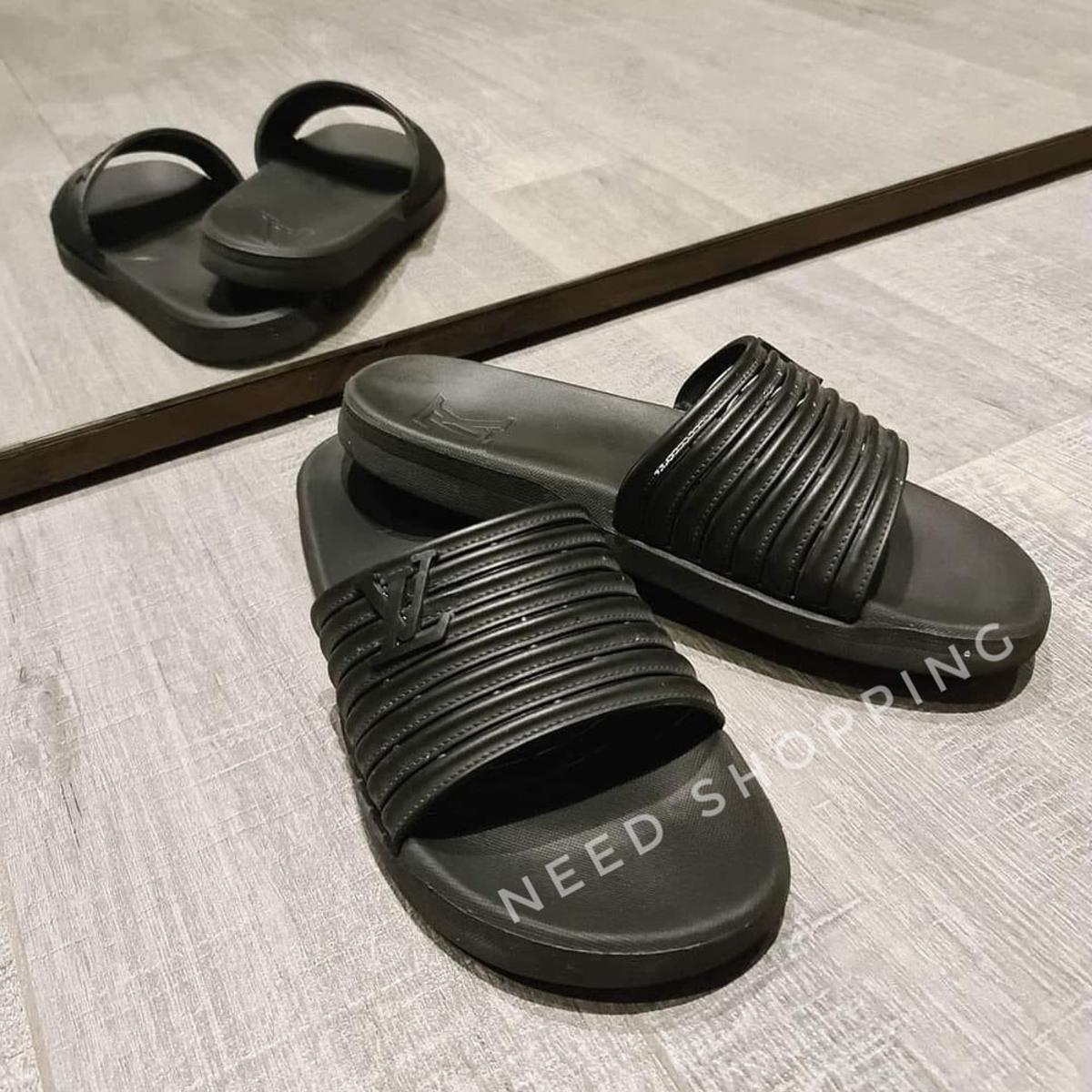 Picture of New Casual Black Slide Slipper Sandal for Men Picture of New Casual Black Slide Slipper Sandal for Men