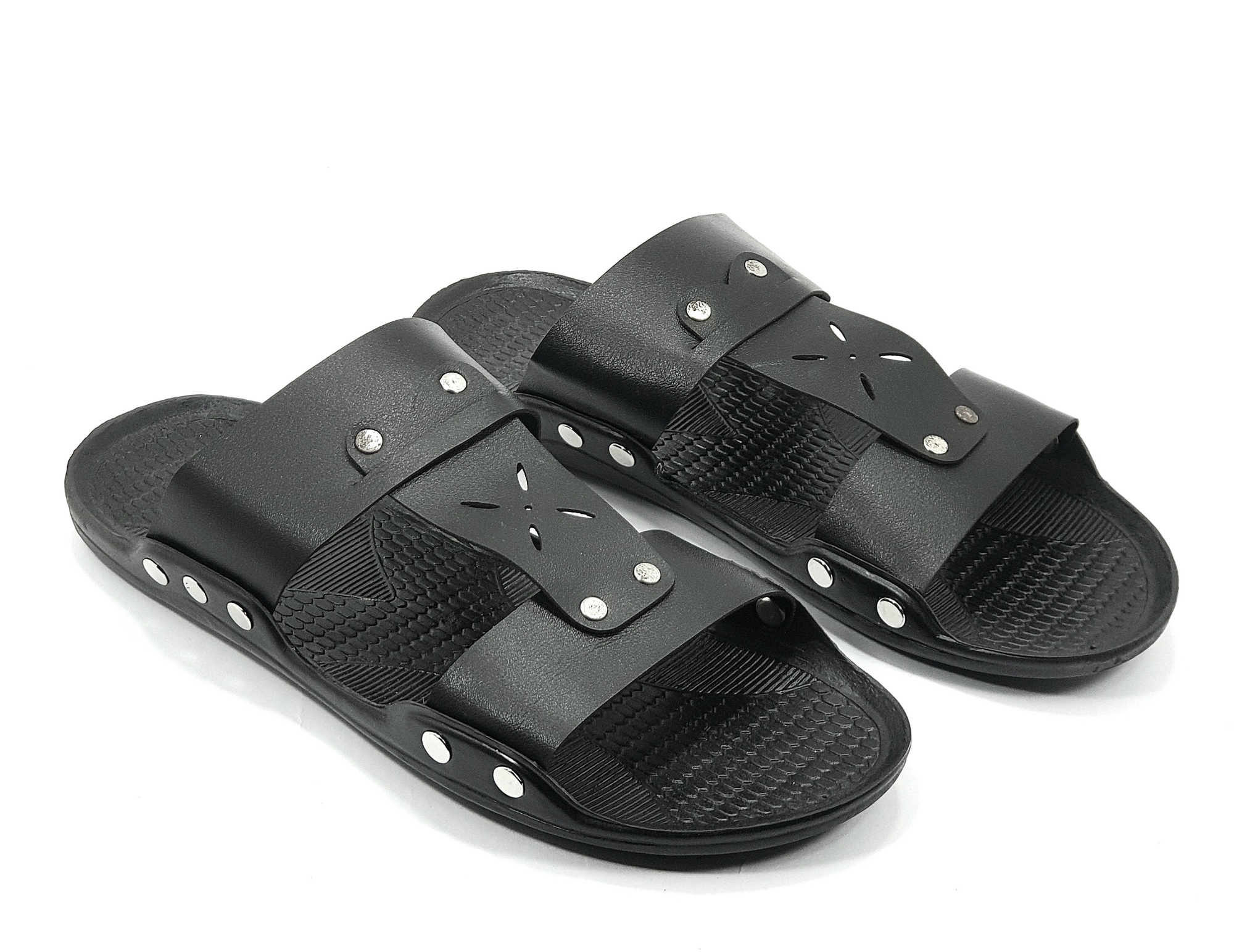 Picture of New Mens Stylish Two Band Upper Designing Summer Slippers Sandals