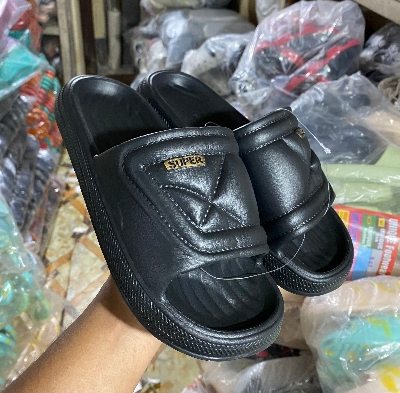 Picture of Mens New Super Stylish Eva Slipper Slides Sandals-Black