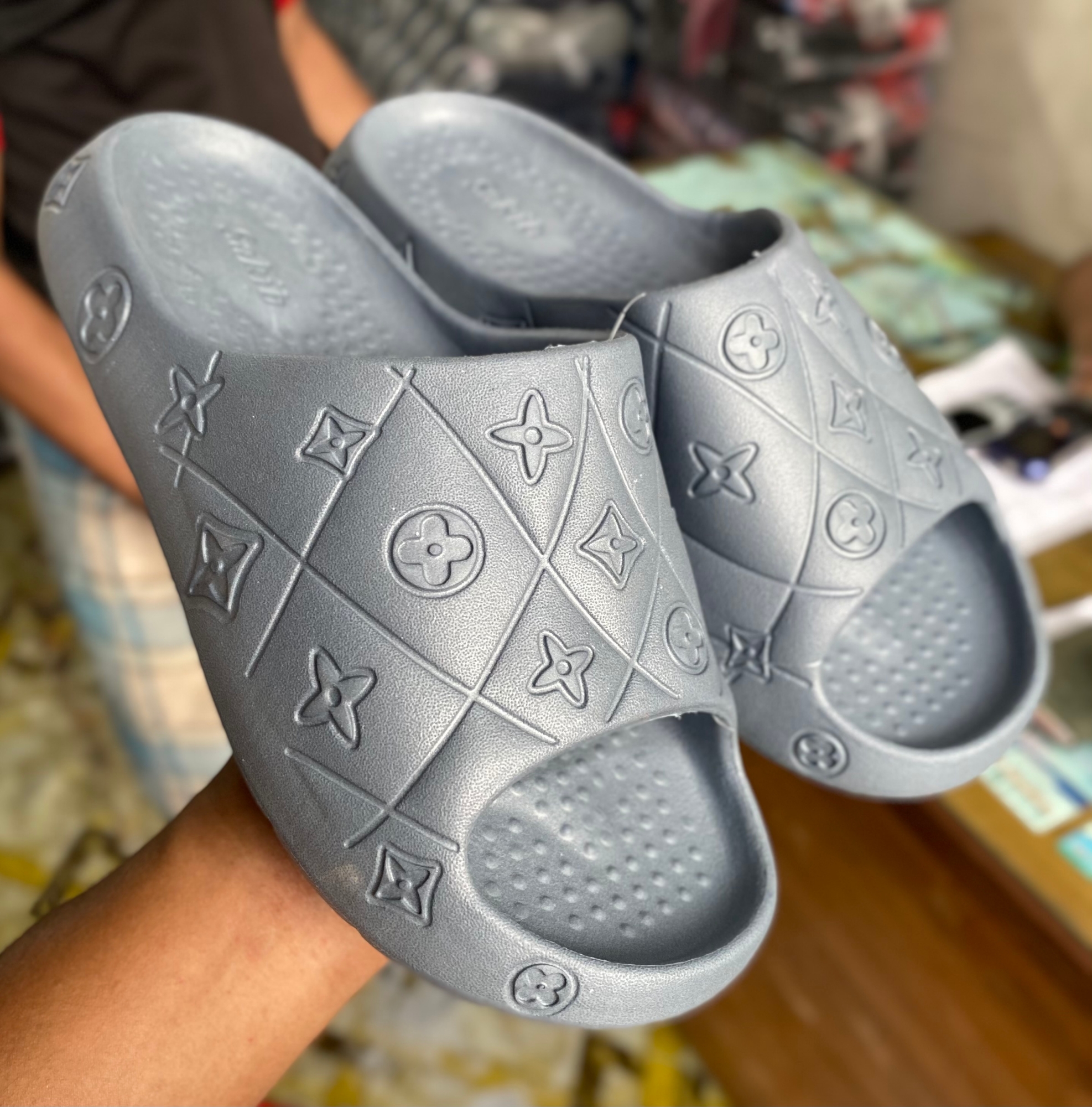 Picture of Mens New LV Print Eva Rubber Slides for Men Picture of Mens New LV Print Eva Rubber Slides for Men