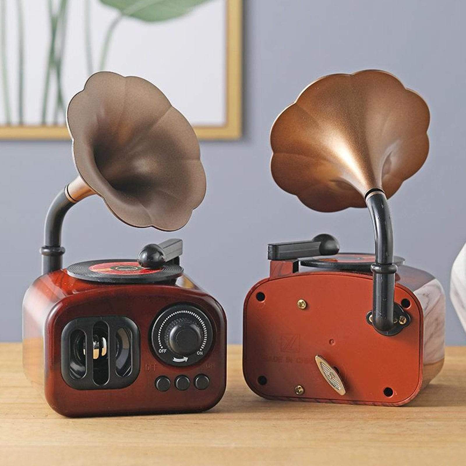 Picture of Vintage Nostalgic Phonograph Music Box Ornament