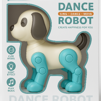 Picture of Electronic Dancing Robot Dog Toy – Automatic Walking, Music & Light Effects for Kids