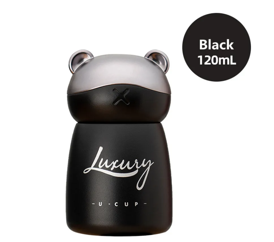 Picture of Mini Cute Bear Thermos Bottle (150ml) – Kids, Girls & Women Travel Outdoor Insulated Mug