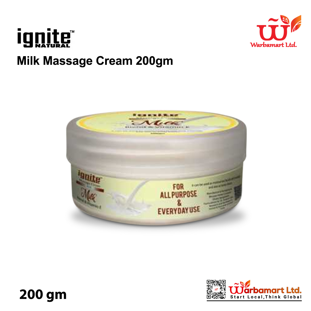 Picture of BSTI Approved Indian product Ignite massage cream Milk used for male/ female- 200 ml