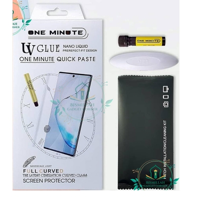 Picture of Premium UV Tempered Glass For Motorola Moto G85 5G / Motorola Moto S50 Neo Screen Protector Curved with Liquid Glue and UV Light -Transparent Clear