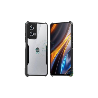 Picture of Xundd Back Cover for Motorola Moto G34 5G Transparent Hybrid Hard PC Back Bumper