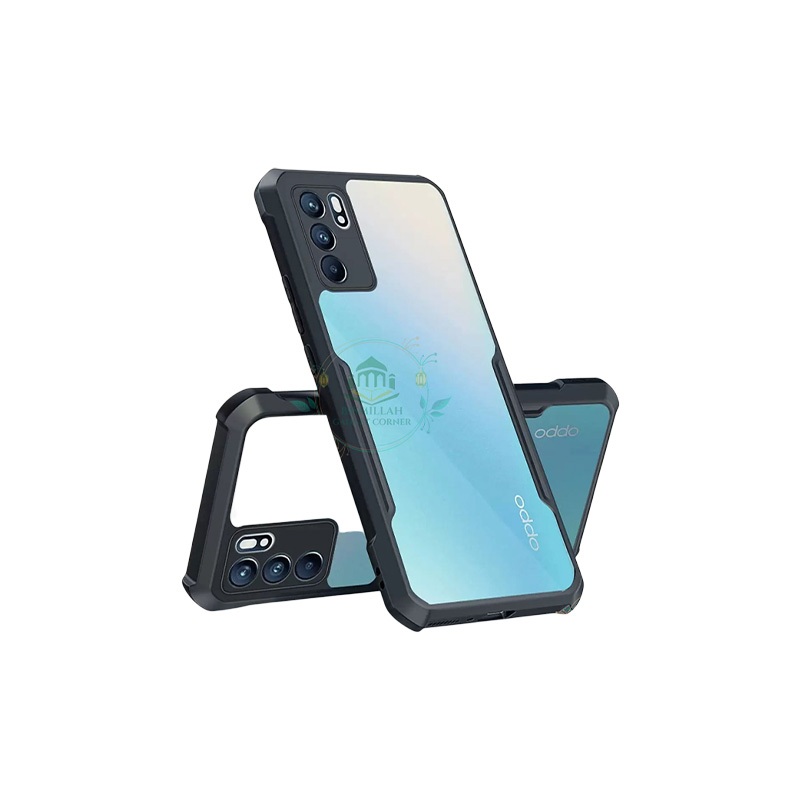 Picture of Xundd Back Cover for Oppo Reno 6 5g Transparent Hybrid Hard PC Back Bumper