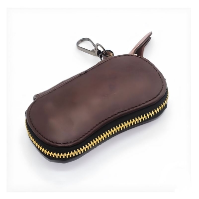 Picture of Avro Zipper Key Ring For Bikers , Key Ring For Lockers Cow Leather Wallet For Men 100% Leather Money Bag For Men Key Ring For Biker , Locker