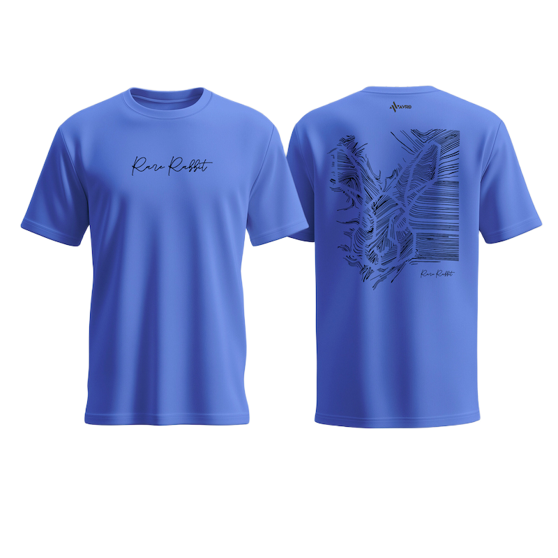 Picture of Avro Premium Men's T shirt Royal Blue Color - Rare Rabbit - Cotton Fabric Soft & Comfortable - Tshirt For Men