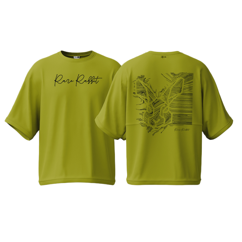 Picture of Avro Premium Men's Semi Drop Shoulder T shirt - Rare Rabbit - Cotton Fabric Soft & Comfortable - Tshirt For Men