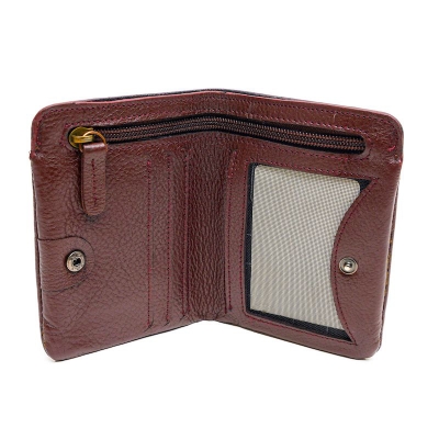 Picture of Avro Classic Bifold Wallet With Inner Zipper Pocket Chocolate Wallet For Men Made By 100% Cow Leather Money Bag For Man