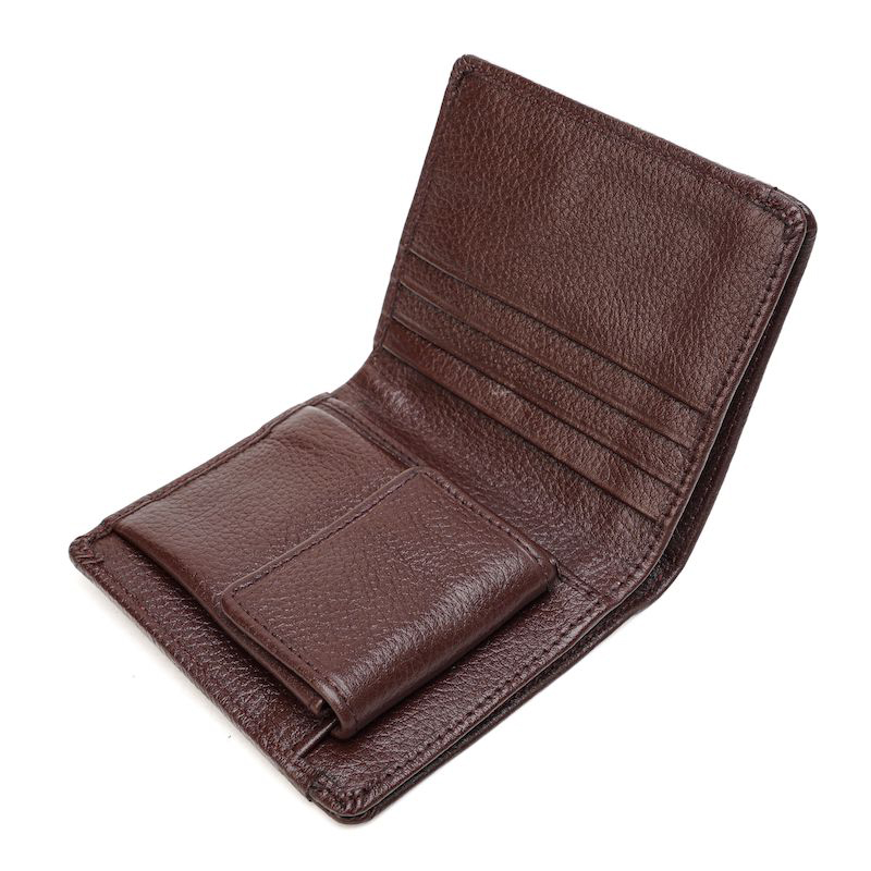 Picture of Avro Premium Men's High Qualityc Bifold Mini Wallet For Men Card Pocket With Coin Pocket Chocolate Colour Wallet For Men 100% Cow Leather Wallet For Men