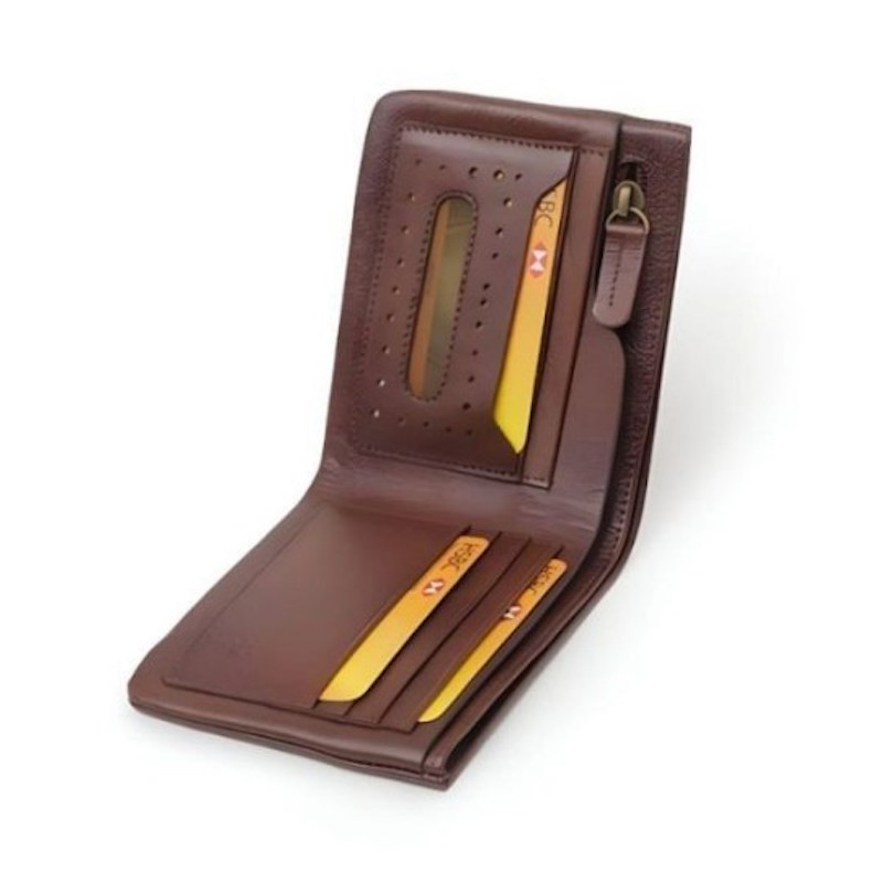 Picture of Avro Premium Men's High Quality 100% Cow Leather Inner Zipper Pocket Wallet For Men Elegant And Comfortable Stylish Export Quality Money Bag For Men Short Wallet Fashion Vintage Wallet Casual Male Wallet Multi-Card Slot Wallet For Man