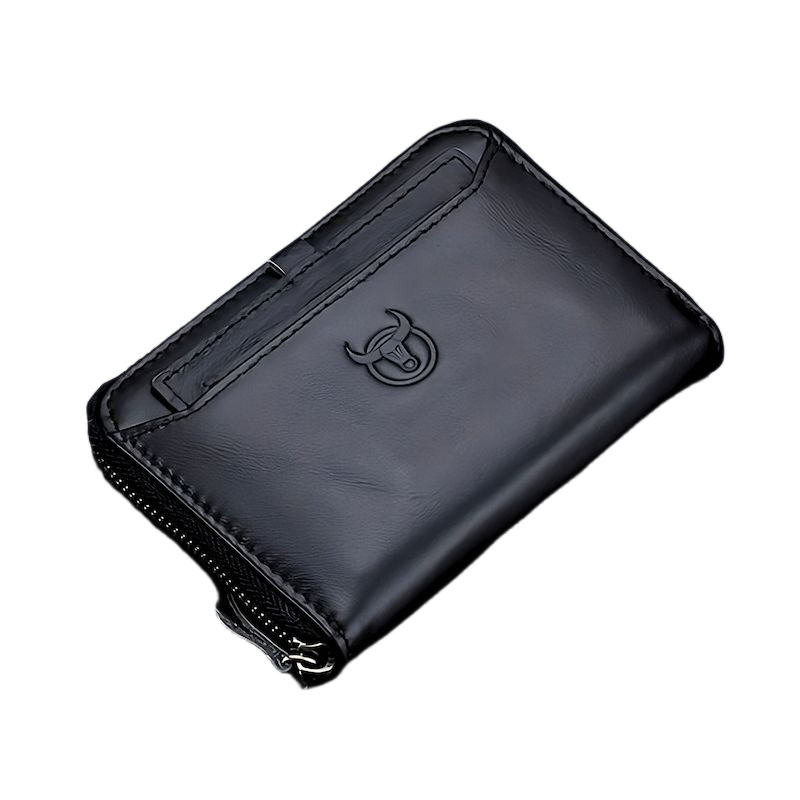 Picture of Avro Premium Men's High Quality Zipper 100% Cow Leather Bifold Wallet For Men Elegant And Comfortable Stylish Export Quality Money Bag For Men Cow Leather Short Wallet Fashion Vintage Wallet Casual Male Wallet Multi-Card Slot Wallet For Man