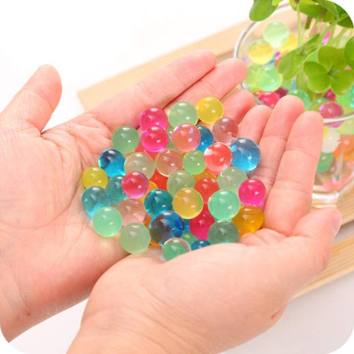Picture of Magic Water Growing Balls | Crystal Soil Water Absorbing Balls | Colors for Vases, Plants, & Sensory Play | Fun & Decorative Toy